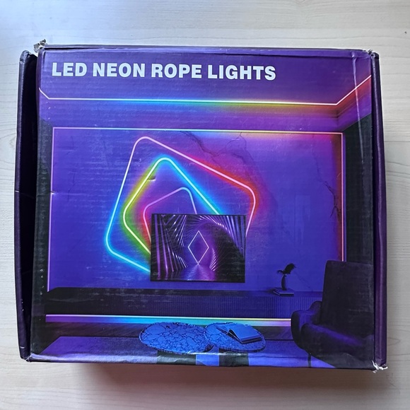 100Ft Led Neon Rope Lights,Control with App/Remote,Flexible Led Rope Lights New - Picture 1 of 4